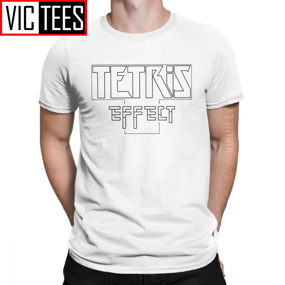 Tetris Spēkā Multiplayer T-Krekls Vīriešiem Apkalpes Kakla Kokvilnas T Camisas Hombre Lielgabarīta Streetwear