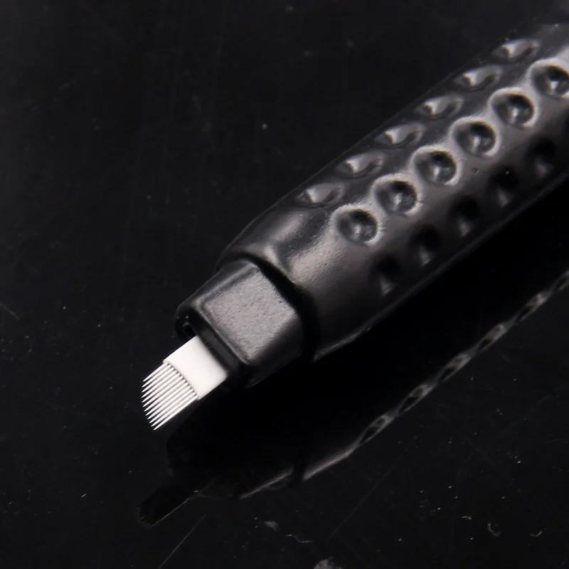 Top 3D vienreizējās lietošanas microblading pildspalvu 0,15 mm 18U asmens adatas pildspalvu rokasgrāmata izšuvumi pastāvīgais uzacu grims tetovējums pildspalvu