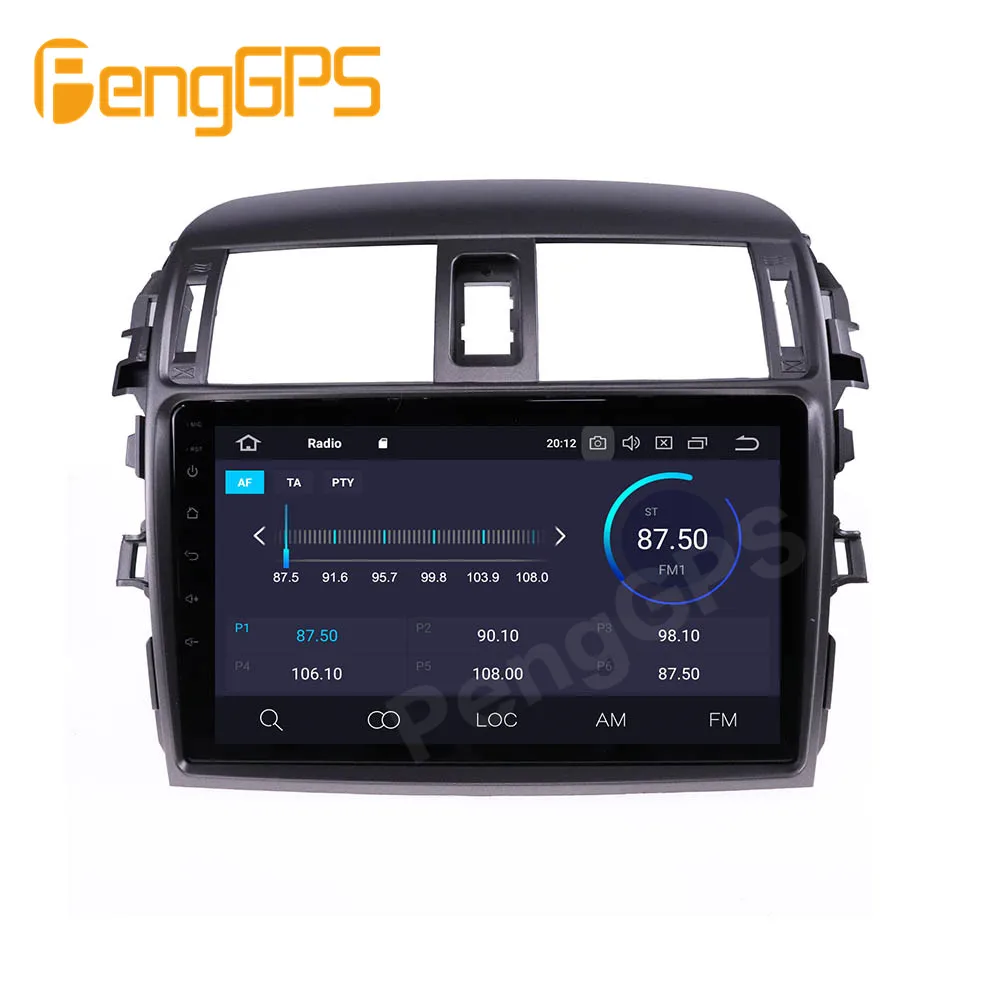 Toyota Corolla Android Radio 2006. - 2013. Gadam Automašīnas Multimediju Atskaņotājs, Stereo PX6 Audio GPS Navigācijas vienības Vadītājs Autoradio IPS 2.5 D