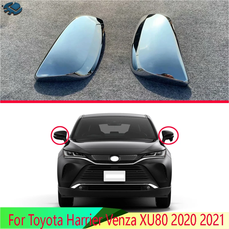 Toyota Lija Venza XU80 2020 2021 ABS Chrome Durvju Sānu Spoguļa Vāciņš Melns, Atpakaļskata Klp Pārklājums Molding Rotāt