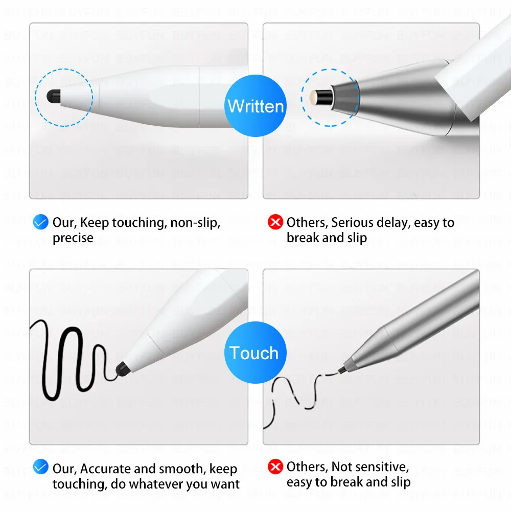 Universālais Magnētiskais Aktīvo Stylus Pen Tablet Zīmēšanas Capacitive Touch Ekrāns Pildspalva ipad ar IOS visus Android Tālrunis Smart Piederumi