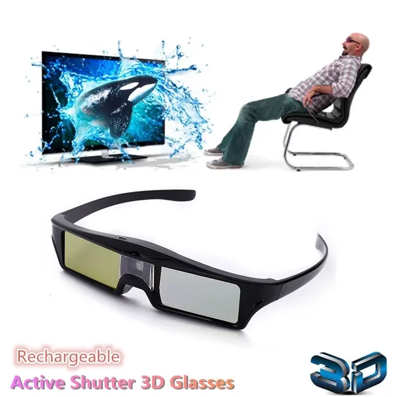 Uzlādējams Aktīvā Aizslēga 3D Brilles priekš Optoma BenQ, Acer, Sony VISIEM DLP Projektoru