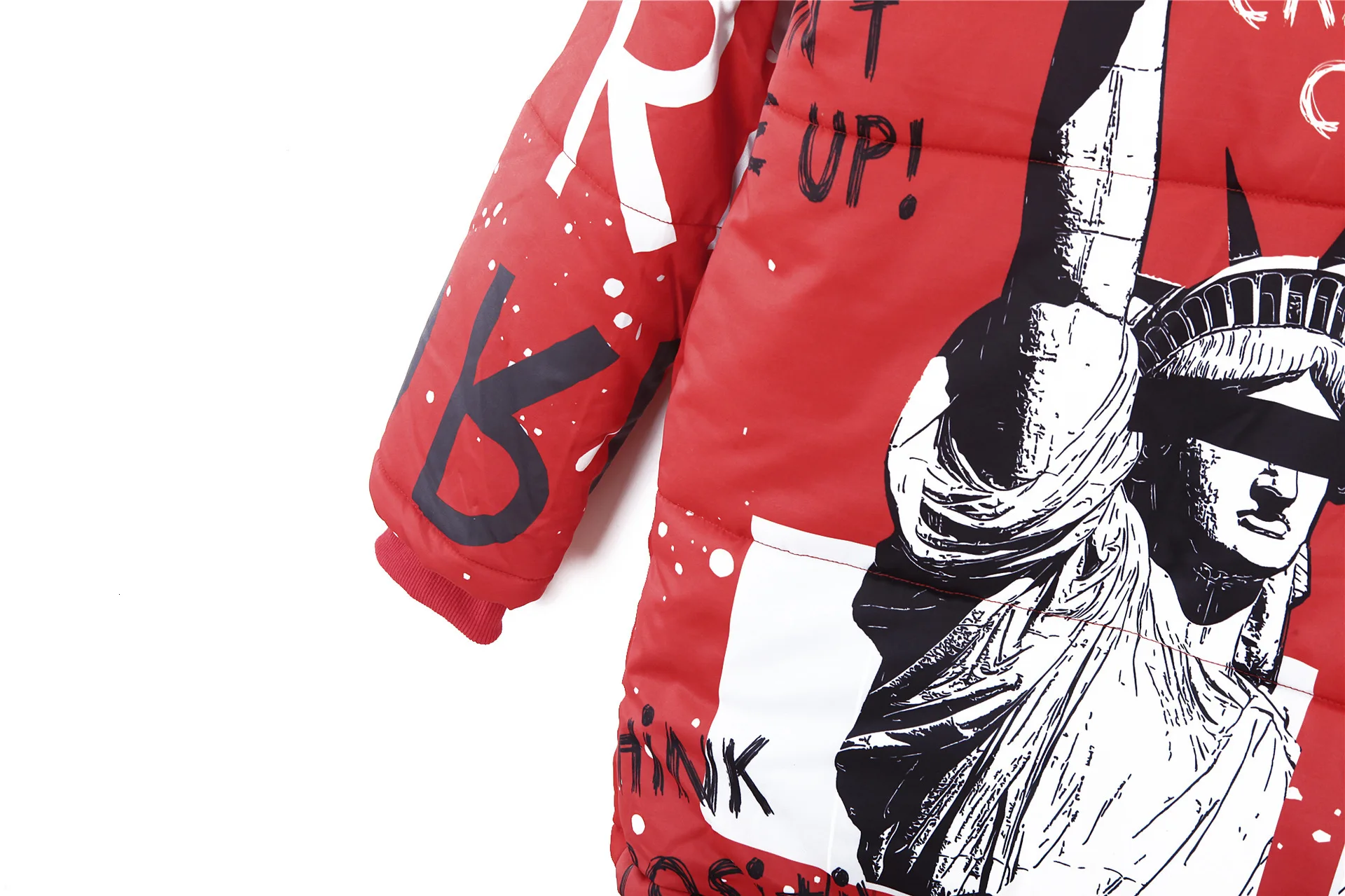 Vefadisa Vēstuli Izdrukāt Kapuci Parka Sieviete 2019 Ziemas Biezs Silts Parka Rāvējslēdzēji, Mīksti Kokvilnas polsterējumu Drēbes Streetwear QYF1407