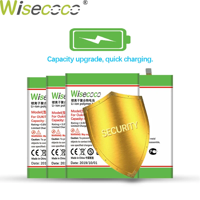 Wisecoco 3300mAh Augstas Kvalitātes Akumulatoru OUKITEL C5 PRO / C5 Tālrunis Nomaiņa + Izsekošanas Numuru