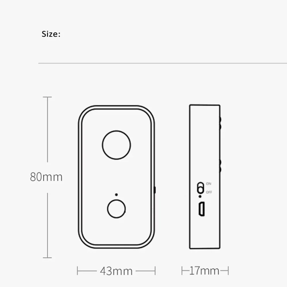 Xiaomi mijia Smoovie Infrasarkanais Detektors Pinhole Kameras Detektora skenēšanas vibrācijas sensors, skaņas / gaismas signāls Darījumu brauciens viesnīcu
