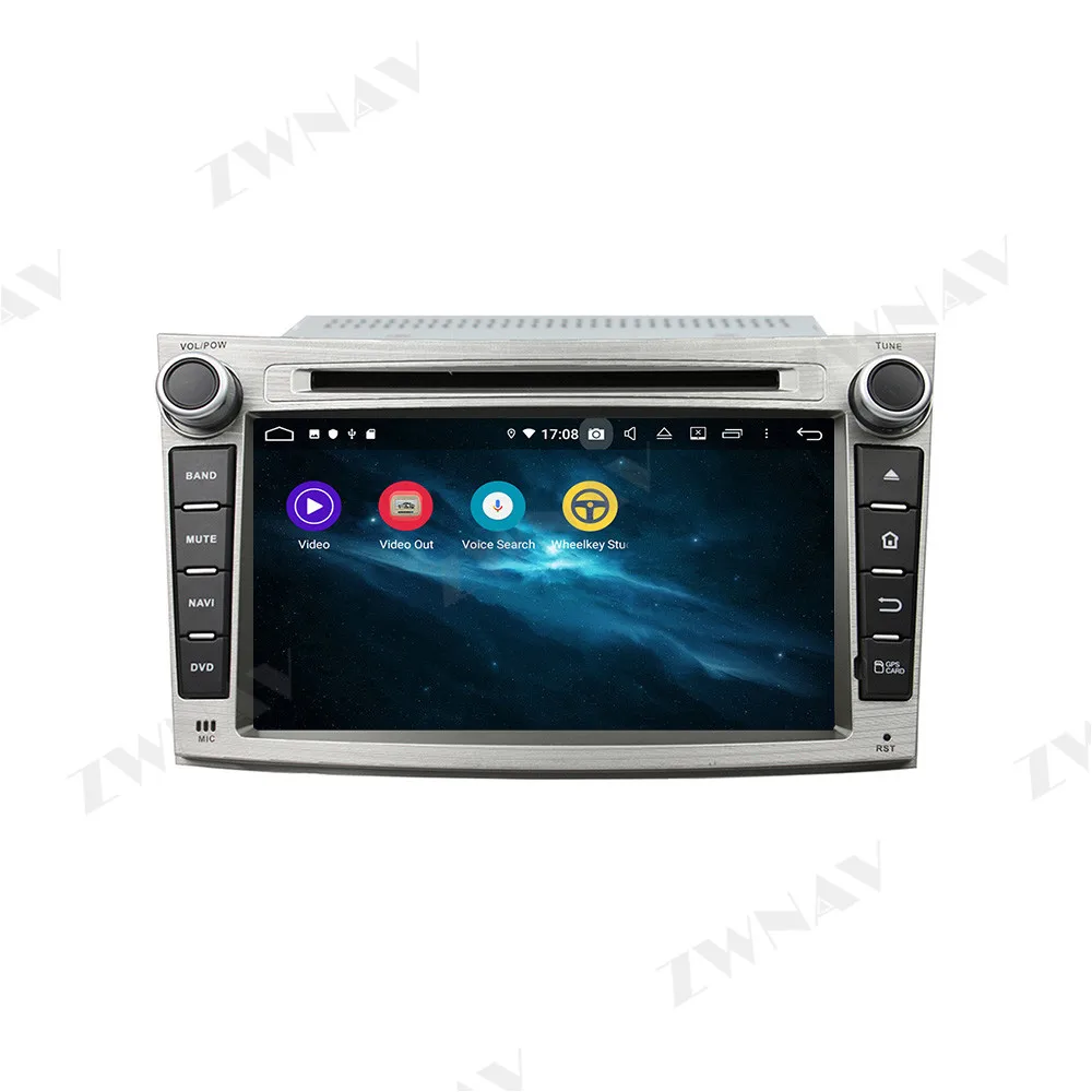 ZWNAV Android 10 4+64GB iebūvēto DSP Auto DVD Atskaņotājs multivides Radio Par Subaru Legacy Outback 2009. -.gadam GPS Navigācija Radio