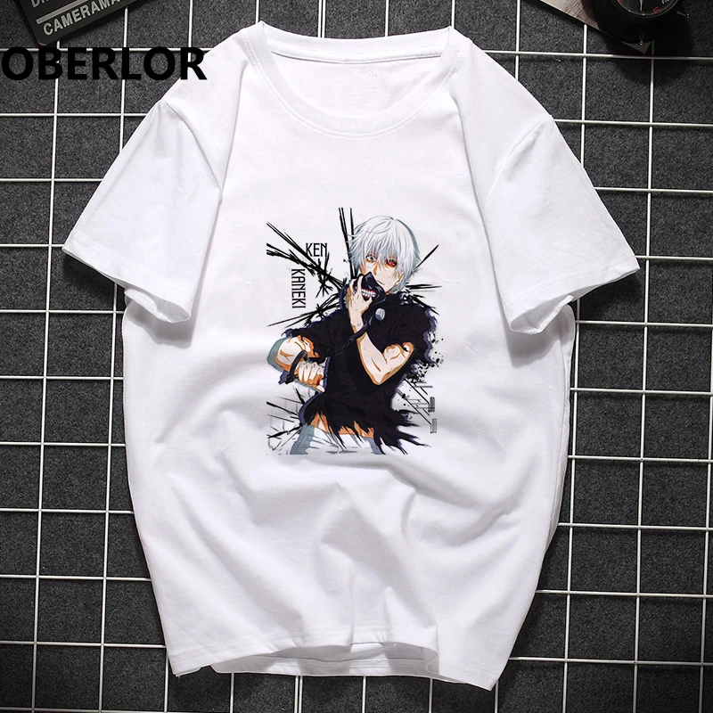 Šausmas, T Krekli Tokyo Vampīrs Streetwear Iespiesti Vīriešu T-krekls Japānas Anime Kaneki Ken Hip Hop Harajuku Vasaras Lepnums Off White Tshirt