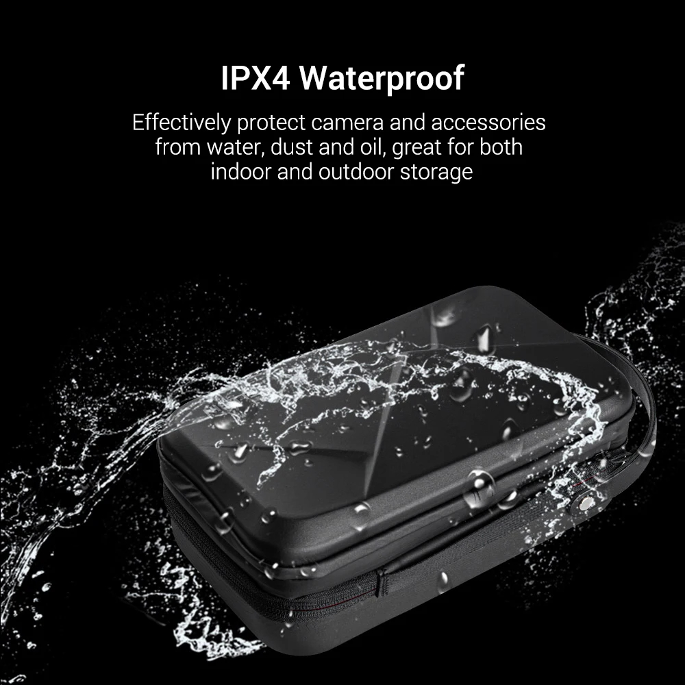Ūdensizturīgs Action Camera Gadījumā Uzskaites Uzglabāšanas Kaste Soma ir Paplašināms, par GoPro Hero 5/6/7/8 Black/DJI Osmo/Insta360 Vienu R/One X